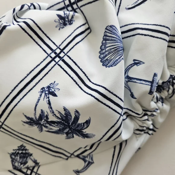 Nwt Shade And Shore Medium Nautical Beach Bathing Suit - Picture 8 of 8